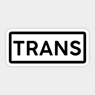 Trans Square Sticker